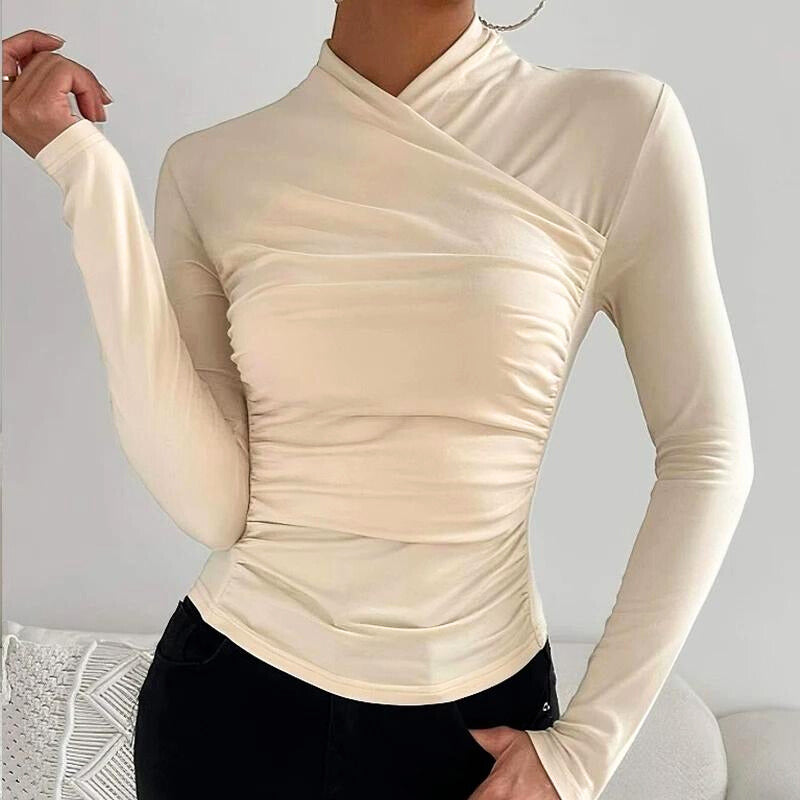 Lunavia – Dames Longsleeve Top met Kruishals