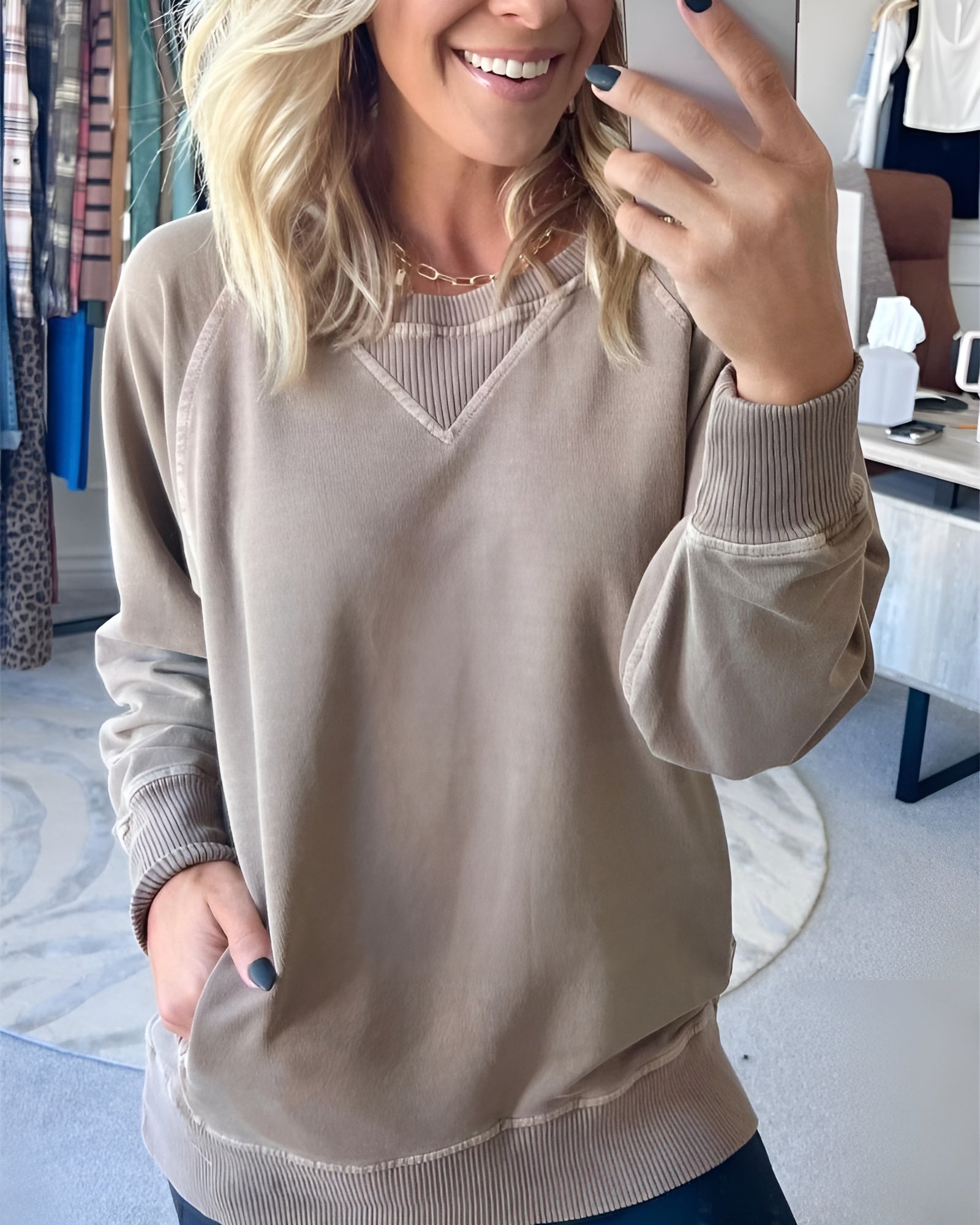 Luciana – Geribbelde Dames Wintertrui