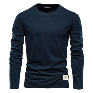 Leonardo – Klassiek Heren Longsleeve Shirt met Ronde Hals