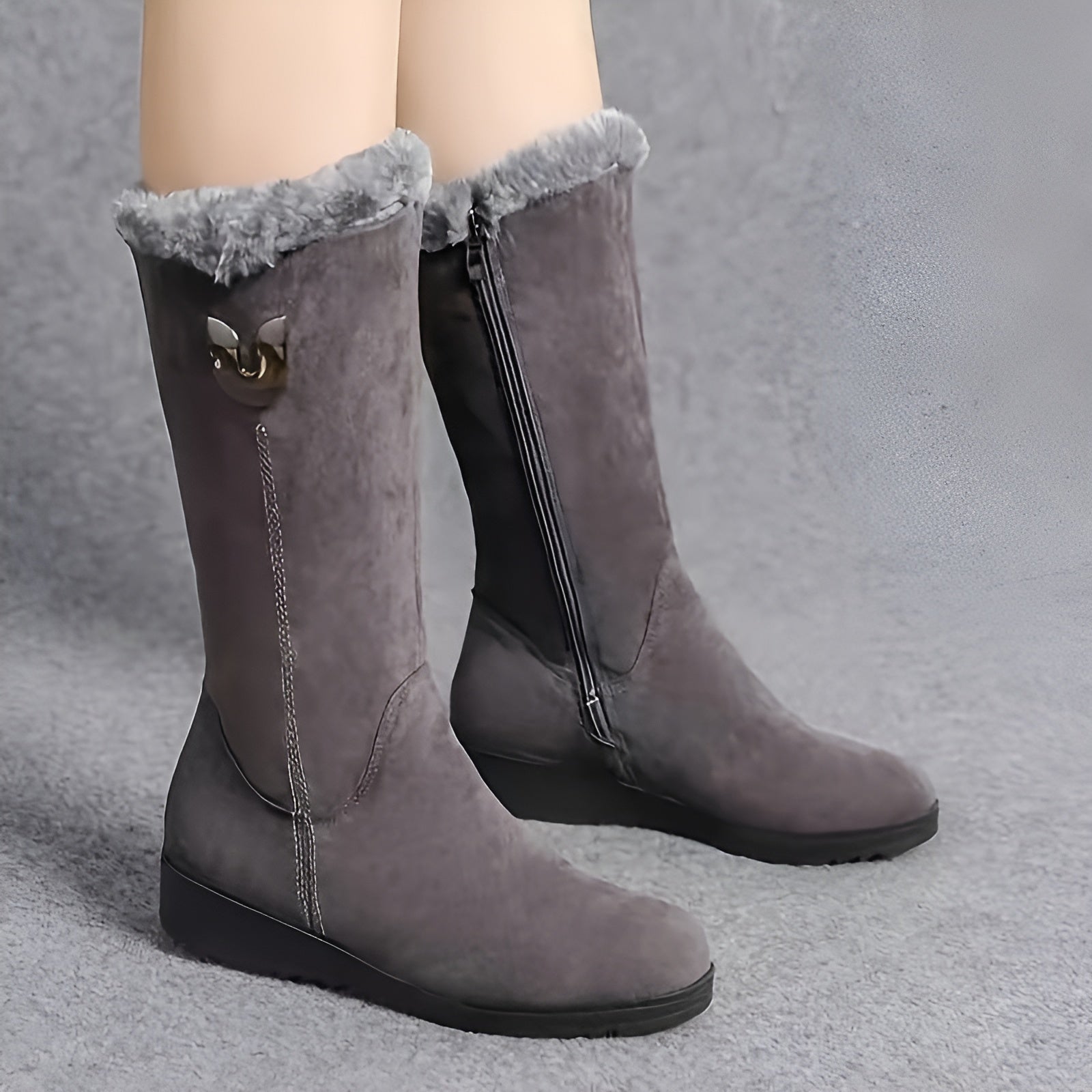 Eryna – Luxe Dames Winterlaarzen met Polar Fleece
