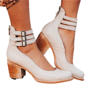 Bianca – Leren Dameslaarzen met Sculpted Design