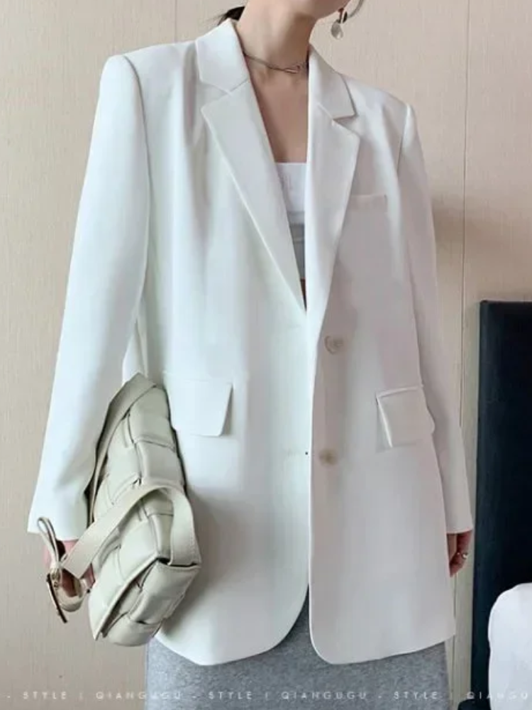 DarioSarti Slim Fit Lange Blazer Voor Vrouwen