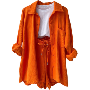 Denise – Luchtige Dames Katoenen Lounge Set
