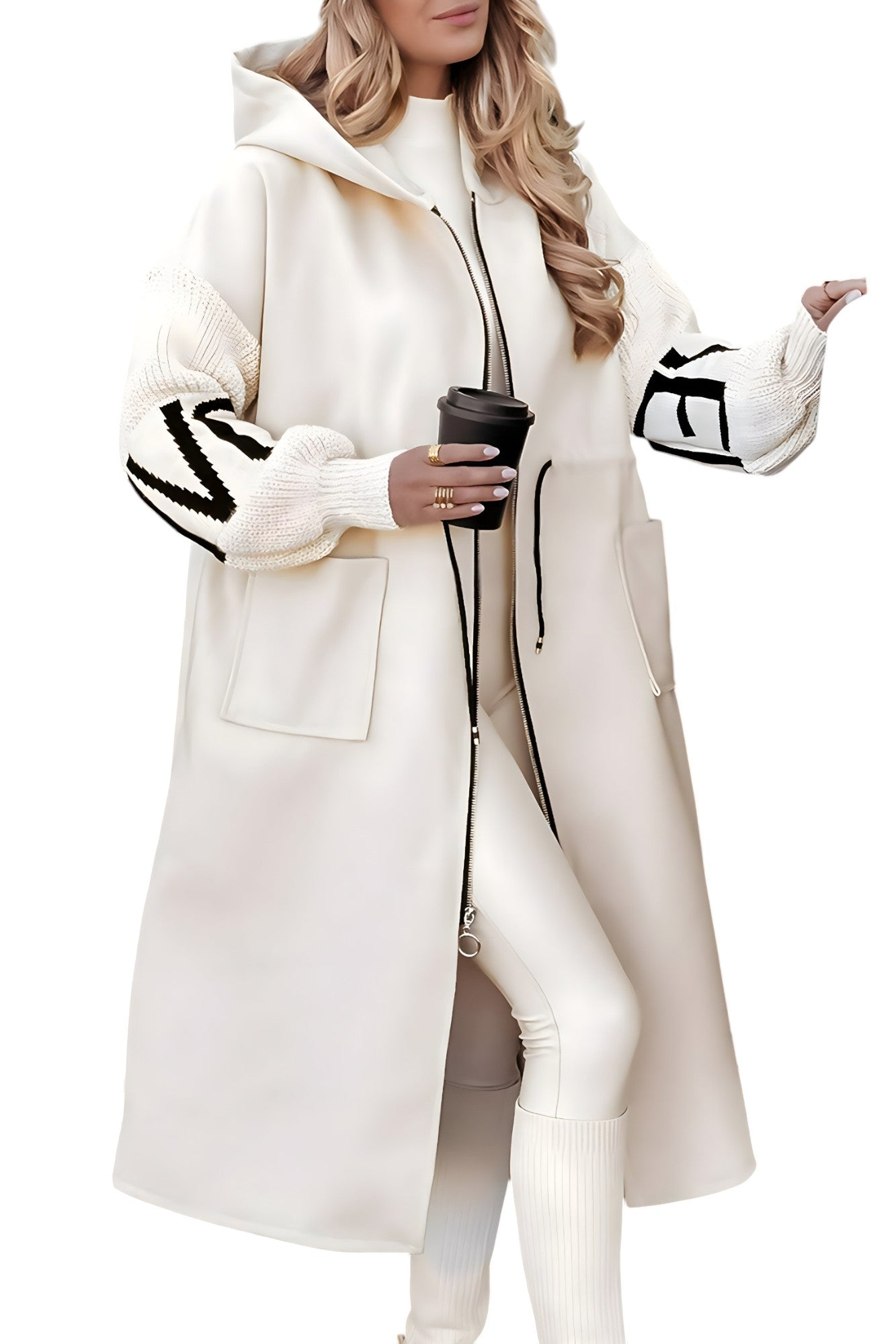 Shana – Dames Hooded Elegante Coatigan