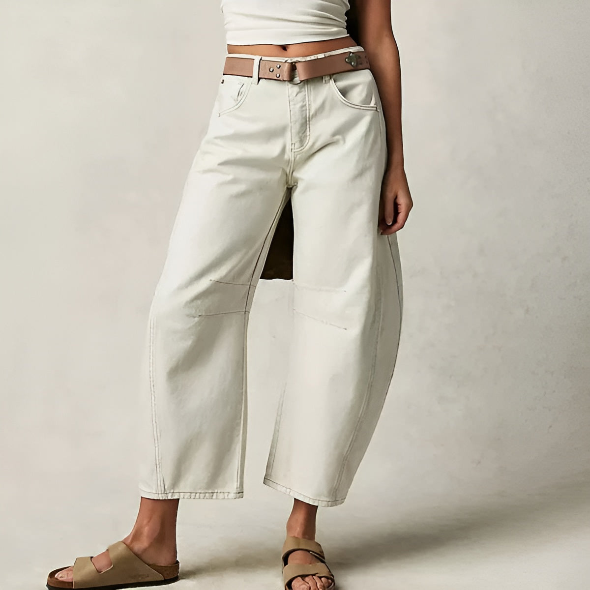 Isabella – Hoge Taille Dames Relaxte Jeans