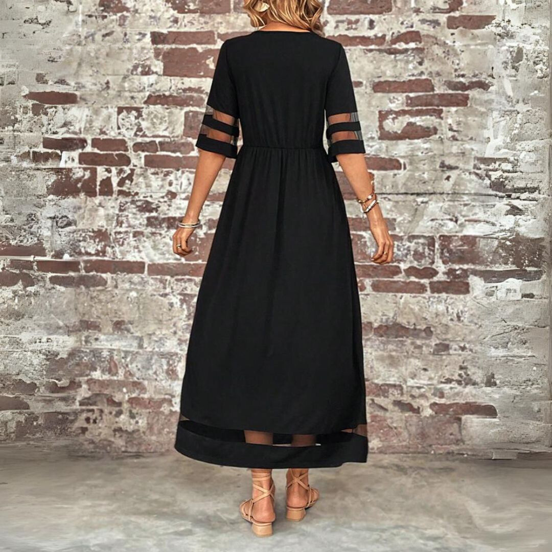 Yuna – Luchtige Dames Maxi Jurk met Zakken
