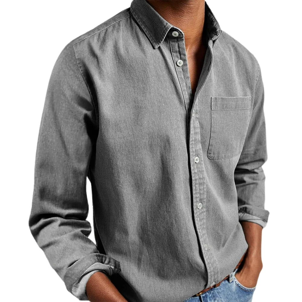Marco – Casual Heren Overhemd met Relaxte Pasvorm