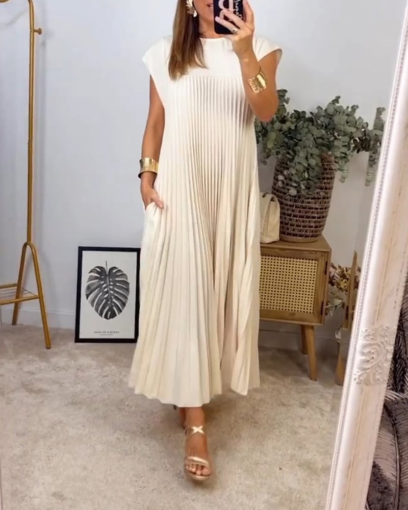 Chiara – Tijdloos Comfort Dames Midi Jurk