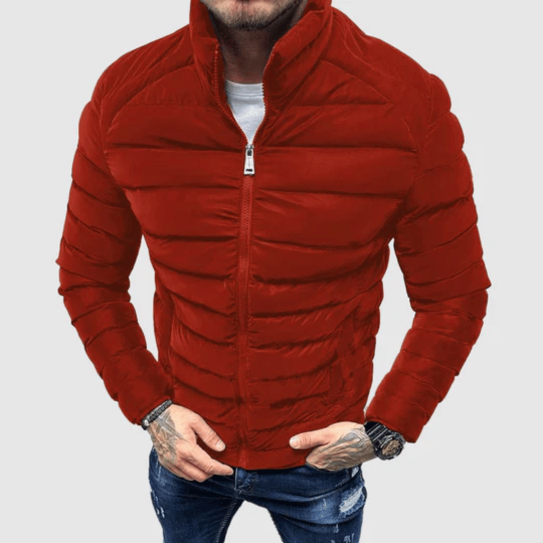 Lorenzo – Slim-Fit Heren Gewatteerde Winterjas