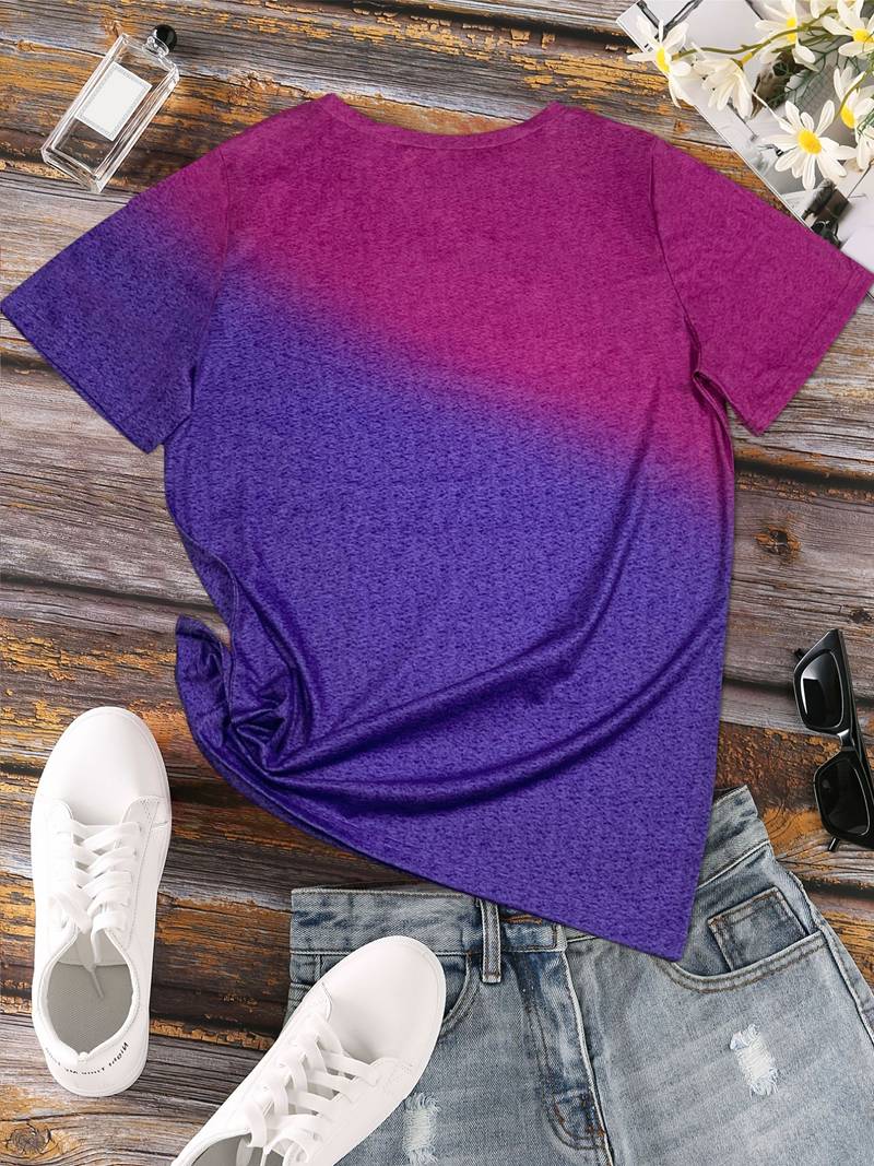 Élodie – Dames T-Shirt met Vlinderhart Print