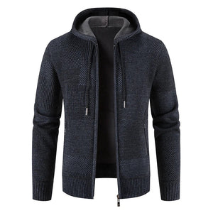 Alessandro – Heren Faux Mink Fur Hoodie Cardigan