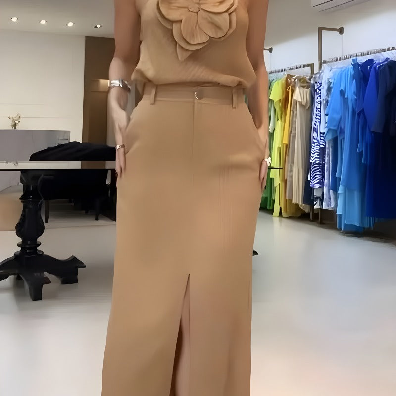 Isabella – Vierkante Halslijn Zomer Two-Piece Set voor Dames