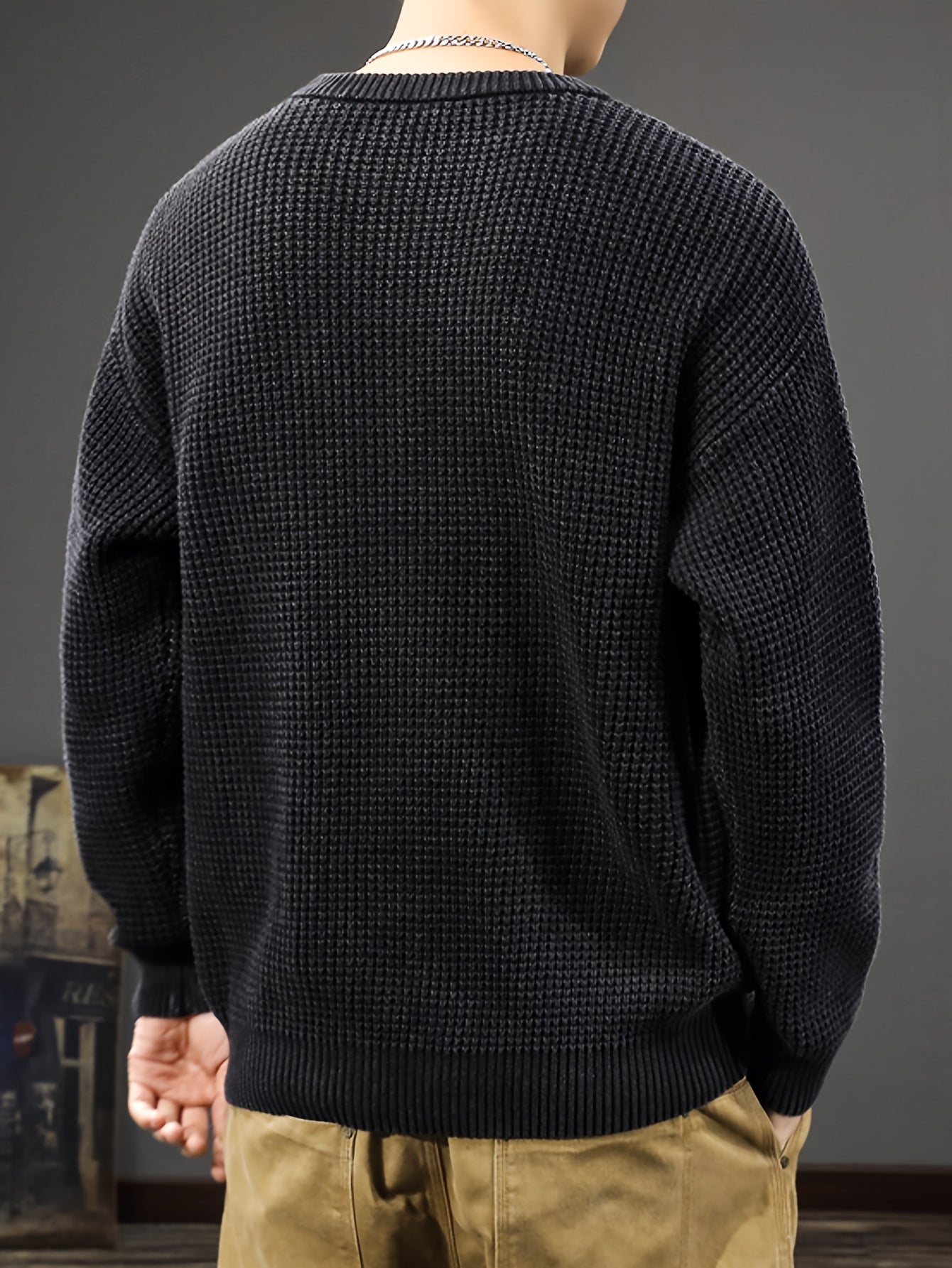 Israel – Gestreepte Slim Fit Heren Trui voor de Herfst