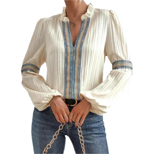 Bianca – Ambachtelijke Damesblouse van Kant