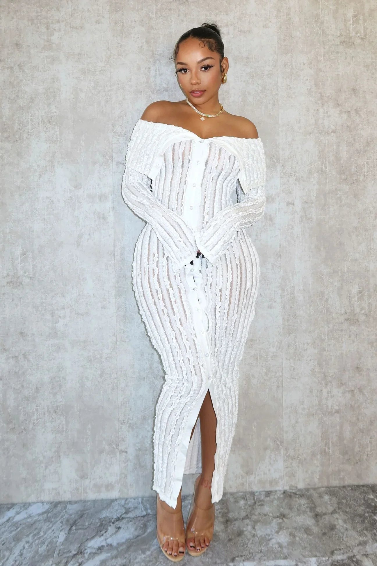 DivinaLace™ Long lace dress