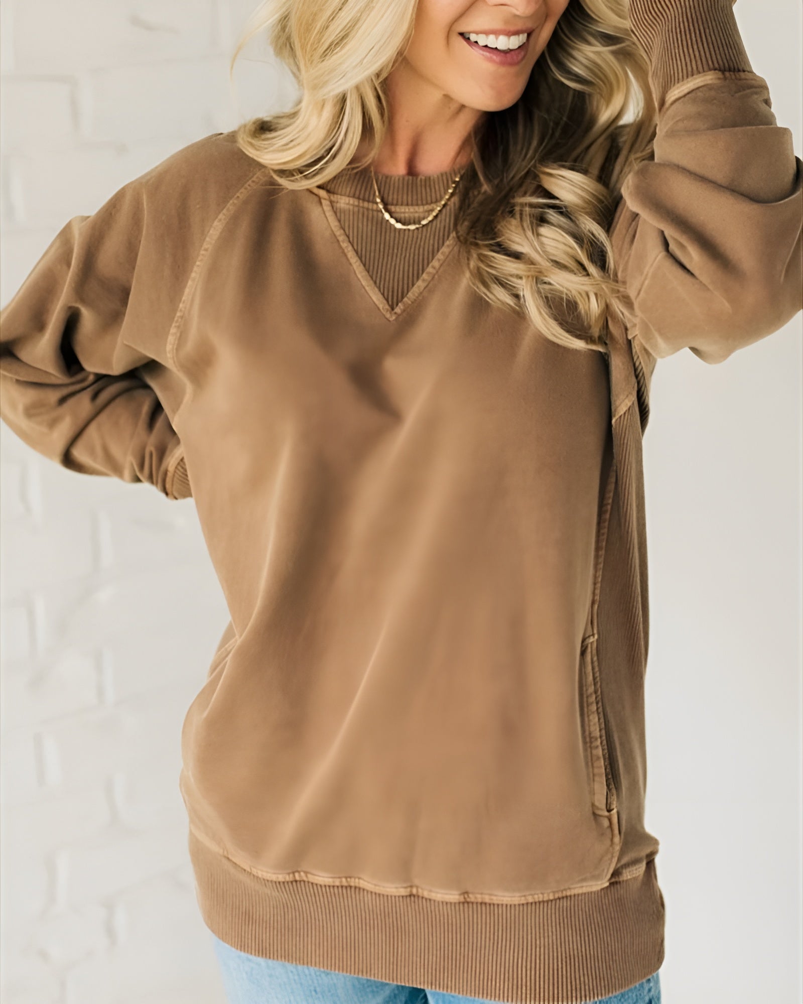 Luciana – Geribbelde Dames Wintertrui