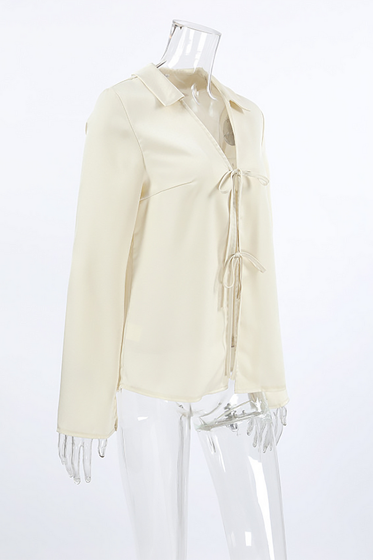 SofiaBarone Strik Blouse Voor Vrouwen