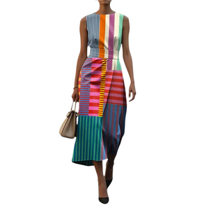 Zoey – Comfortabele Damesjurk met Geometrisch Design