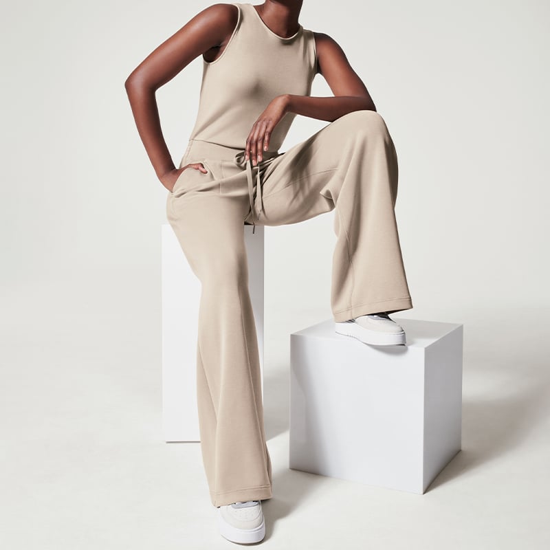 Elena – Dames Jumpsuit met Wijde Pijpen