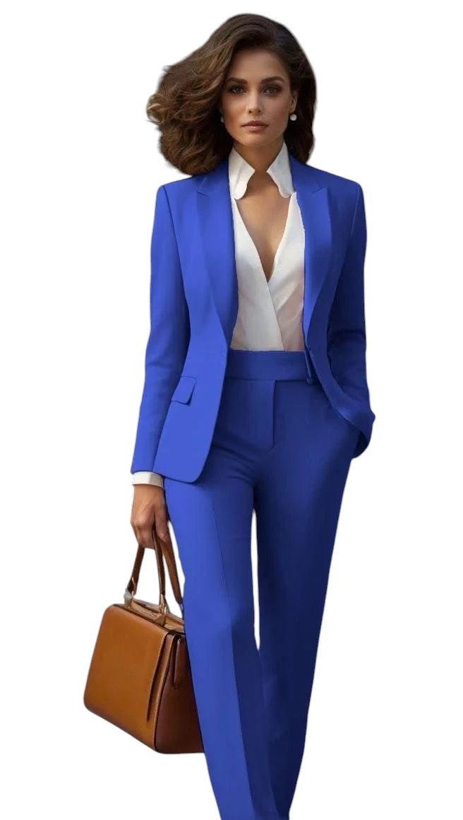 Alessandra – Dames Comfortabele en Stijlvolle Blazer & Broek Set