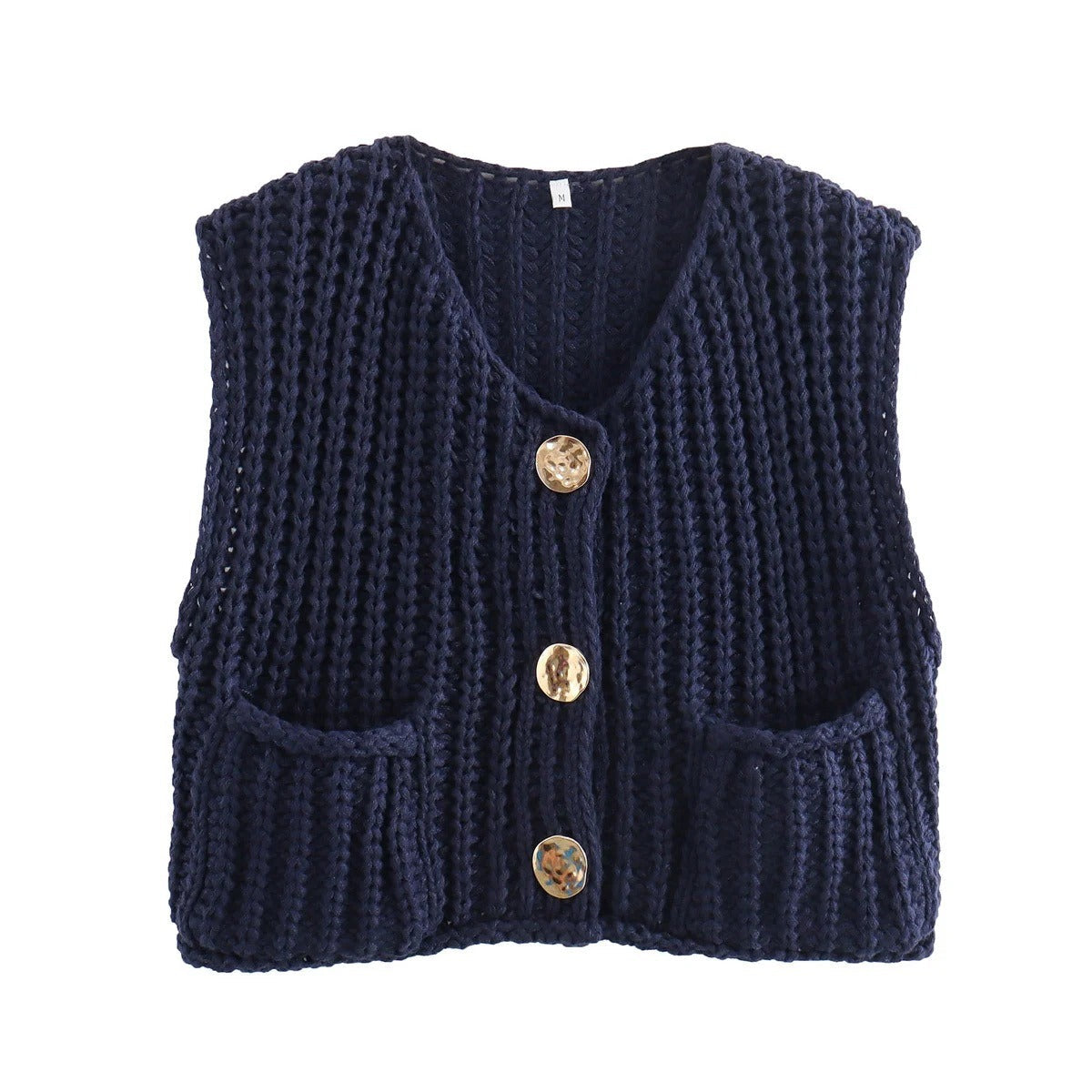 NicolaFerzetti Gebreid Cropped Vest Voor Vrouwen