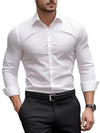 Larry – Slim Fit Heren Overhemd met Lange Mouwen