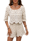 Francine – Luchtige Bloemen Dames Zomer Shorts Set