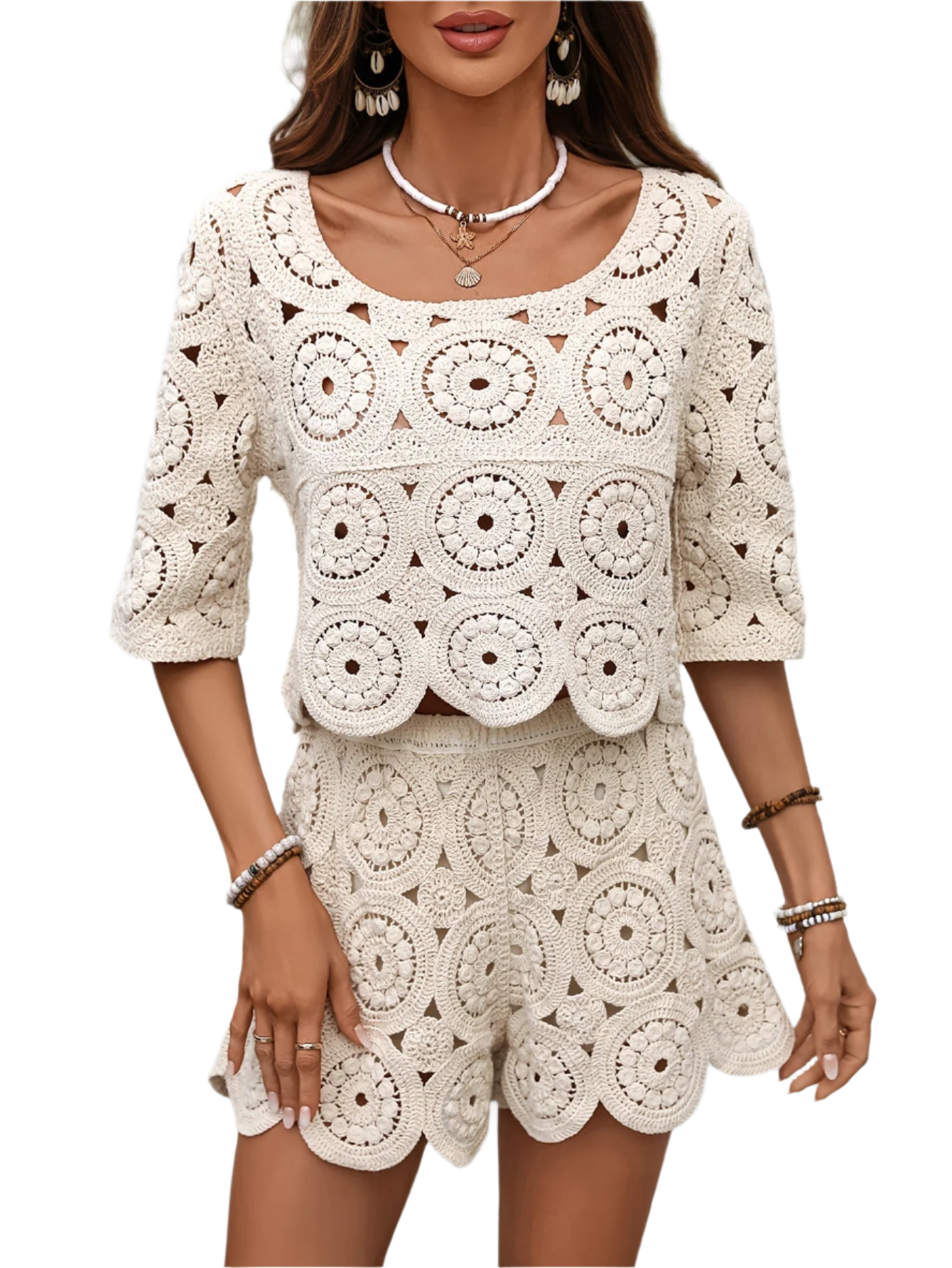 Francine – Luchtige Bloemen Dames Zomer Shorts Set