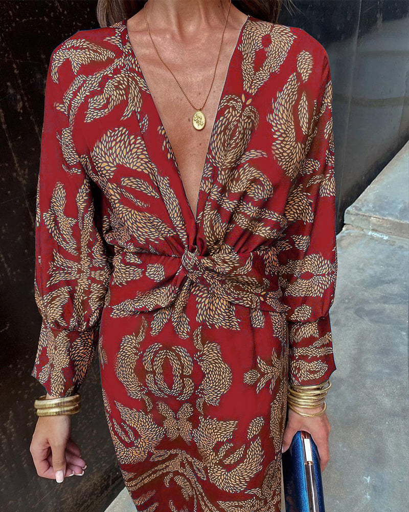 Isabella – Boho-Chic Dames Wikkeljurk Midi