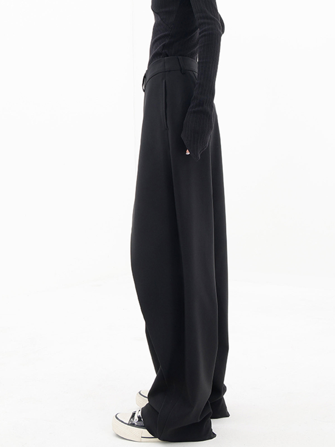 Camila – Asymmetrische Dames Plooi-Broek