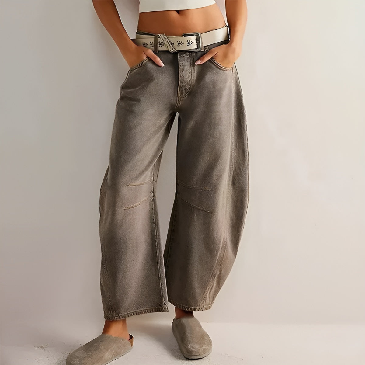 Isabella – Hoge Taille Dames Relaxte Jeans