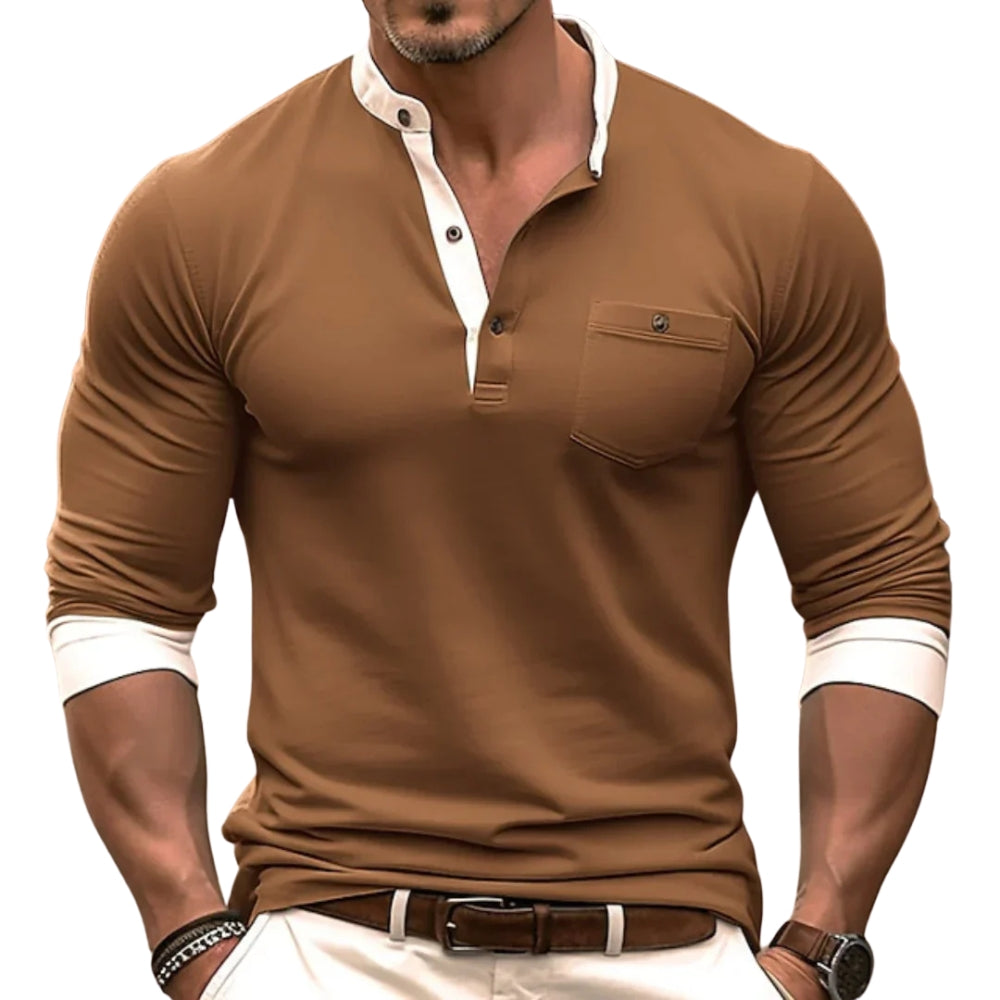 Lorenzo – Casual-Fit Heren Longsleeve Shirt