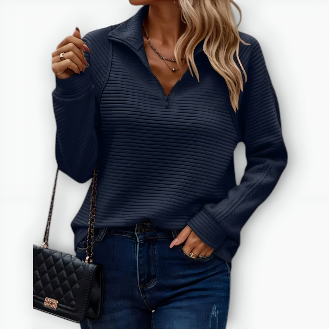 Isola – Dames Half-Zip Trui met Elegante Pasvorm