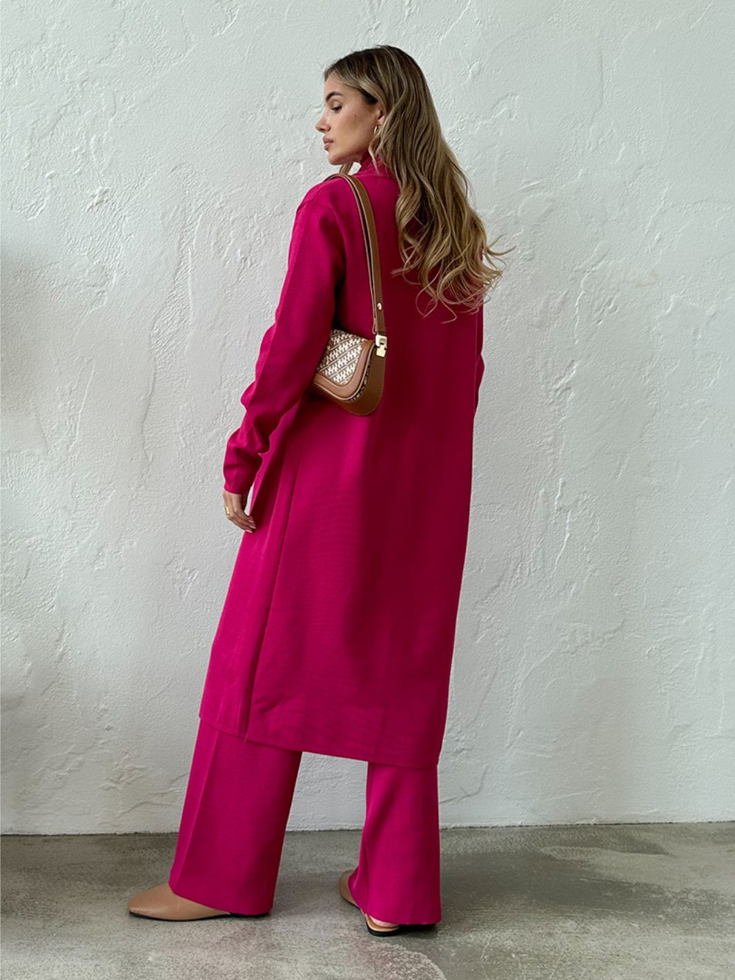 ElenaTosetti 3-Delige Gebreide Cardigan & Broek Set Voor Vrouwen