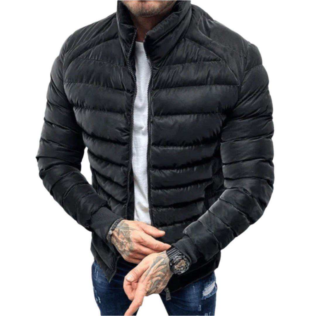 Lorenzo – Slim-Fit Heren Gewatteerde Winterjas
