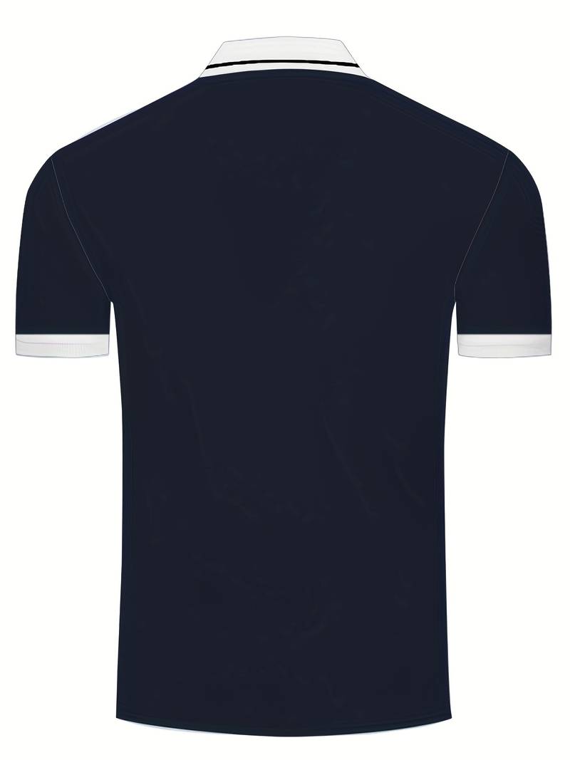 Luca – Heren Polo met Effen Kleur en Casual Look