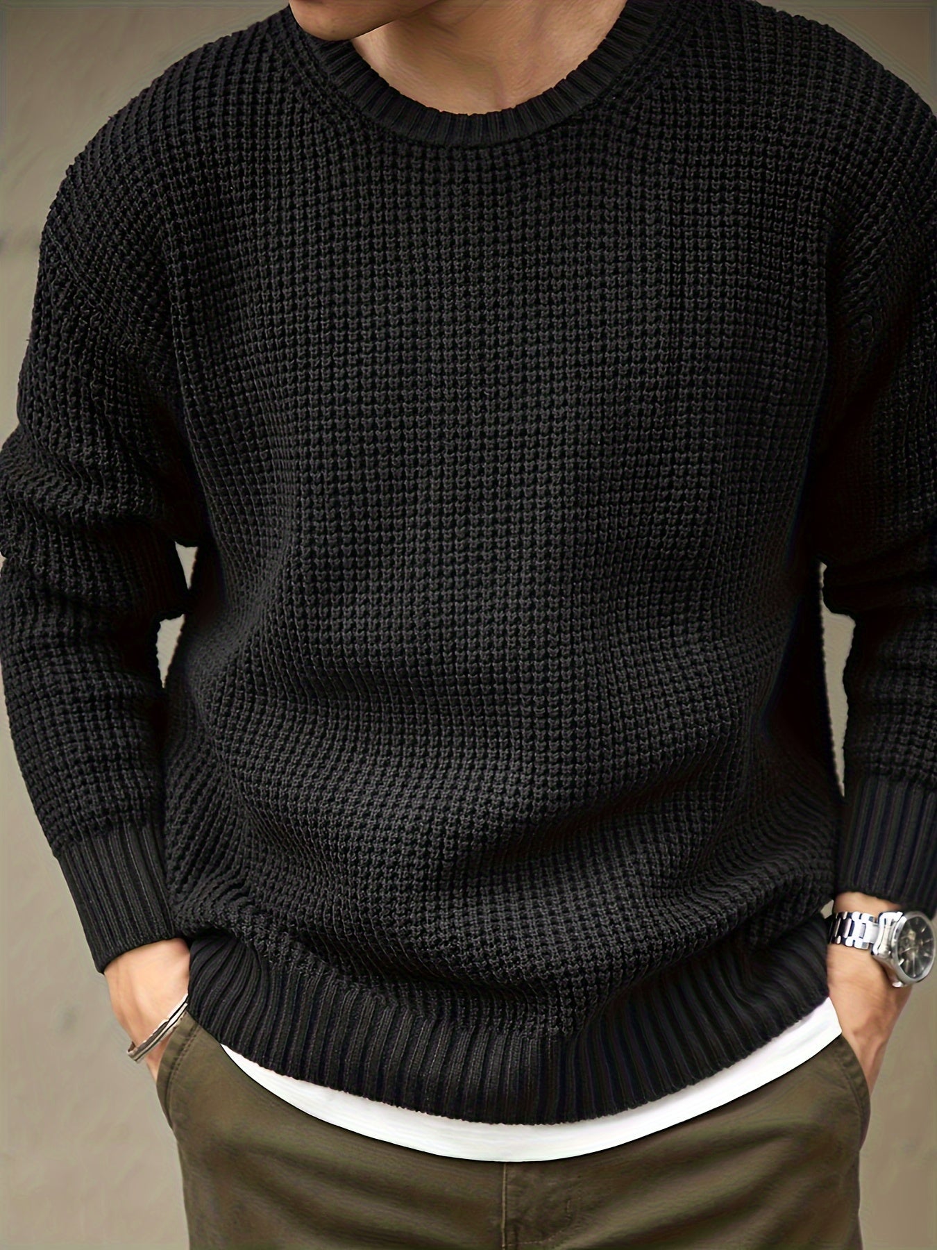 Israel – Gestreepte Slim Fit Heren Trui voor de Herfst