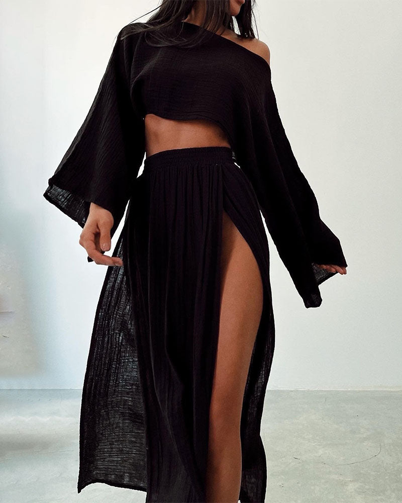 Elena – Boho-Chic Dames Katoenen Rokenset