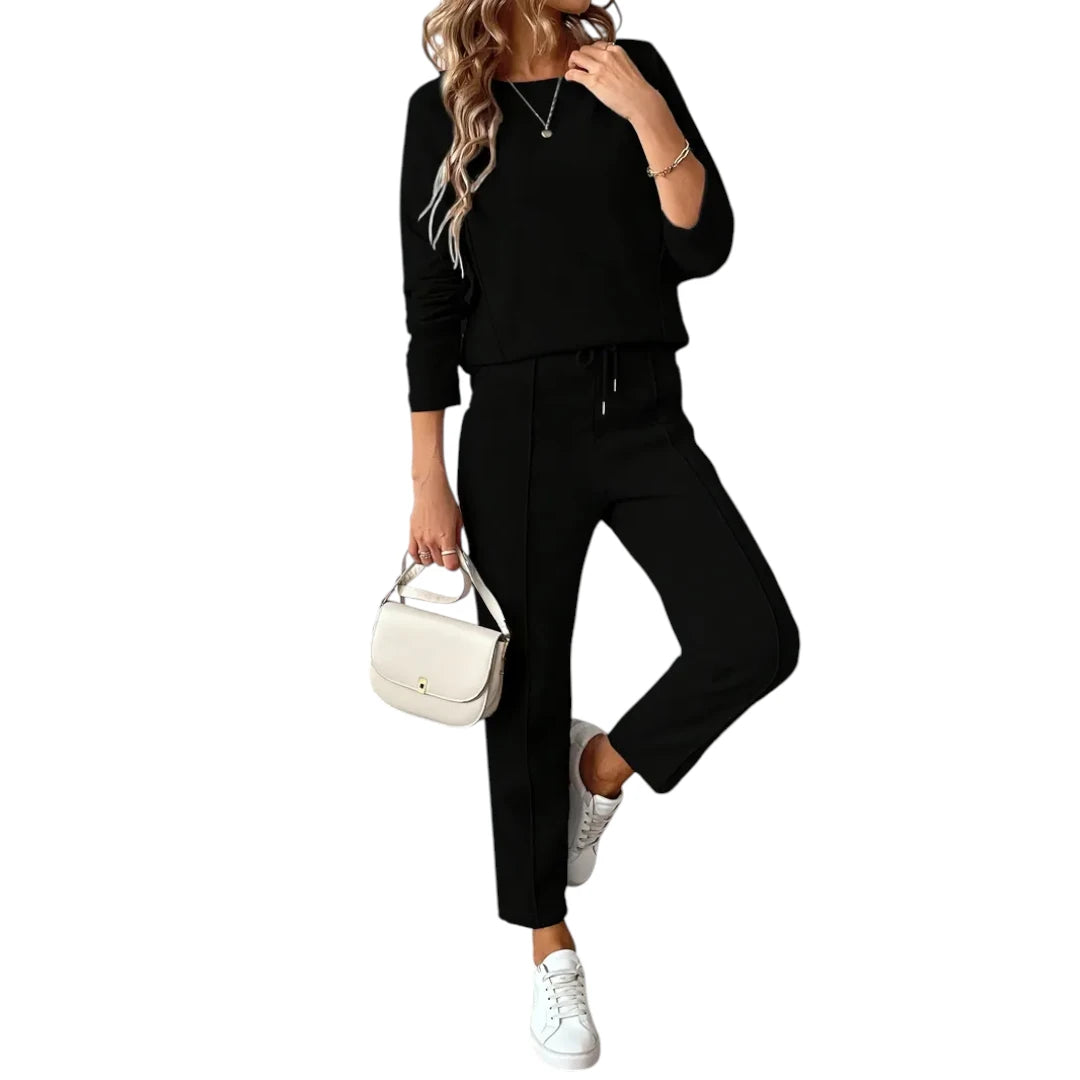 Jersey – Dames Twee-Delige Set van Katoenmix