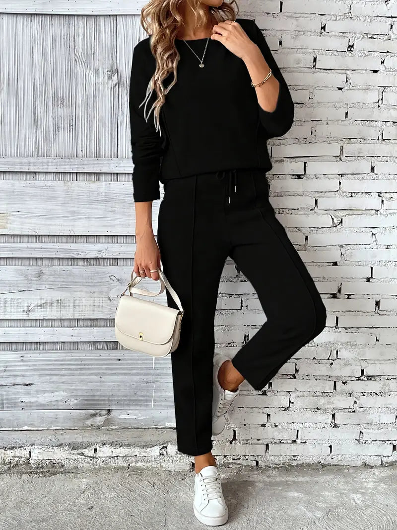 Jersey – Dames Twee-Delige Set van Katoenmix
