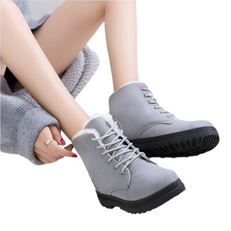 Giulia – Warme Dames Winterlaarzen met Bontvoering