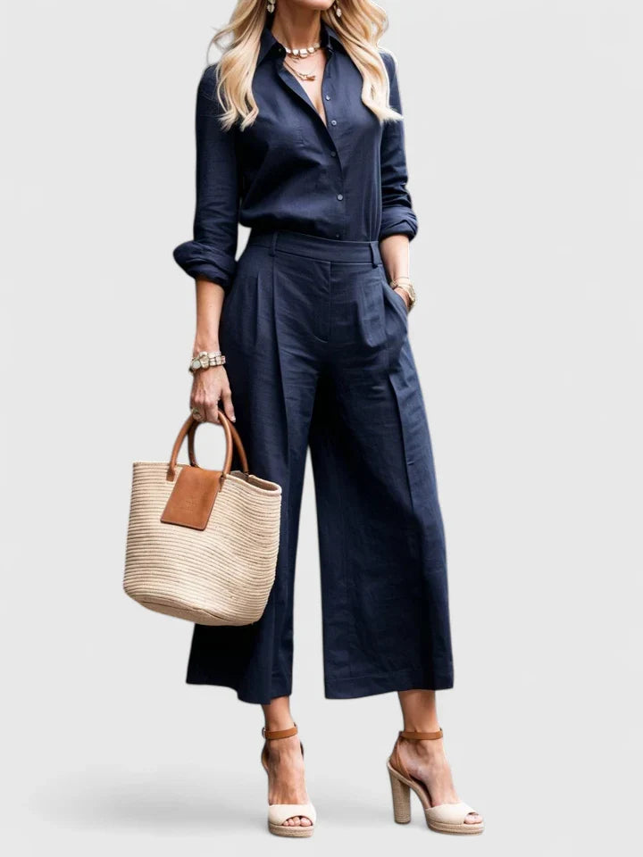 Daniella – Comfortabele Linnen Dames Co-ord Set