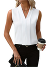Irine – Mouwloze Damesblouse met Elegante Valling