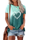 Élodie – Dames T-Shirt met Vlinderhart Print