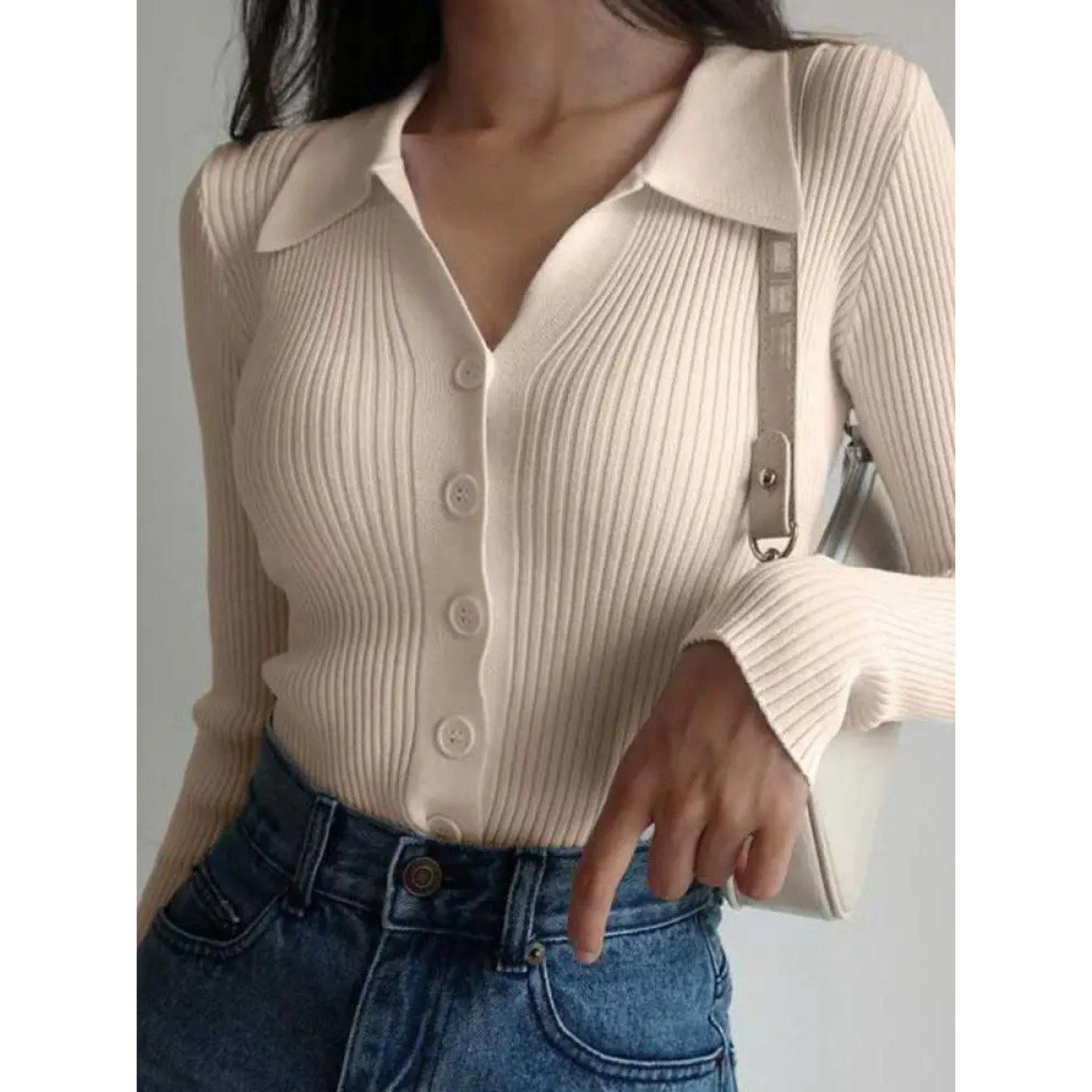 GiuliaArcelli Geribd Vest Voor Vrouwen