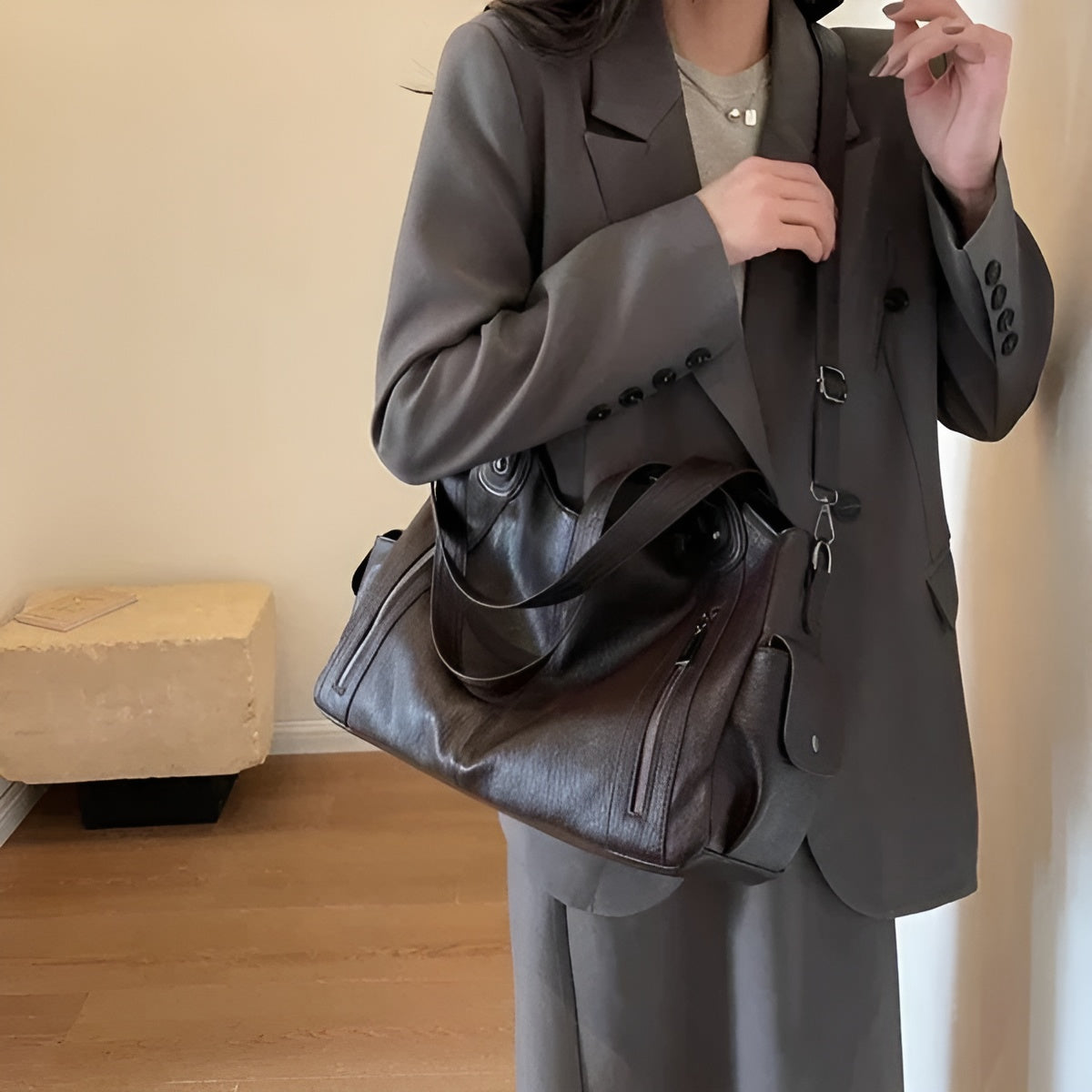 Amélie – Elegante Leren Dames Tote Bag