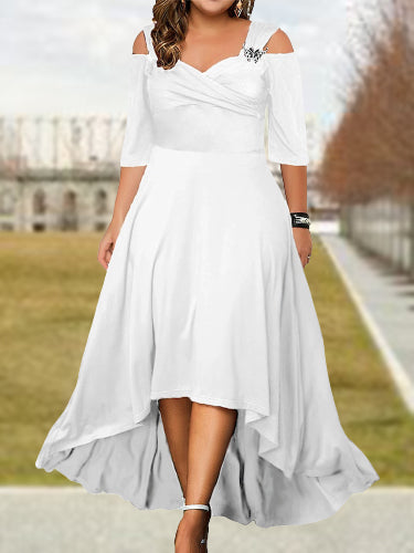 RaffaeleFiore Schouder Slip Jurk Voor Vrouwen