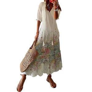 Elvira – Luchtige Boho Damesjurk