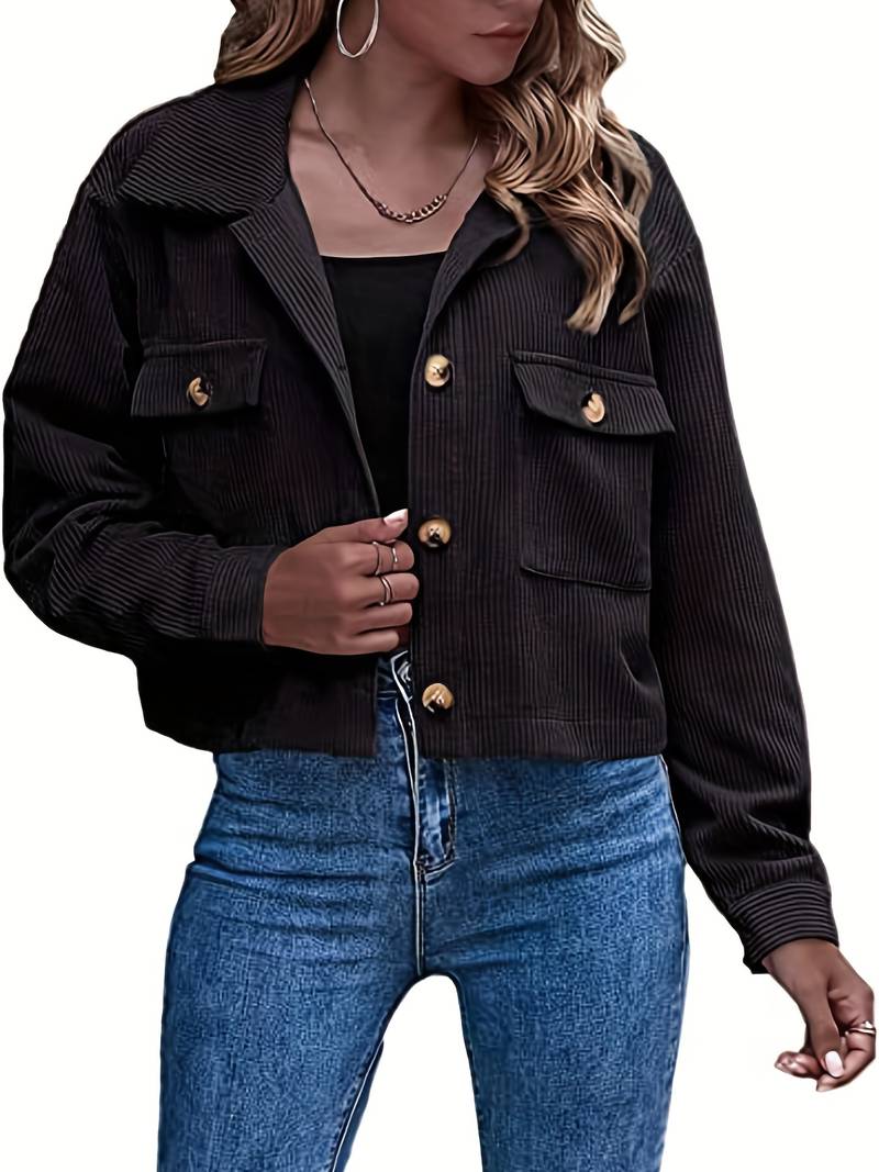 Elena – Korte Corduroy Damesjas