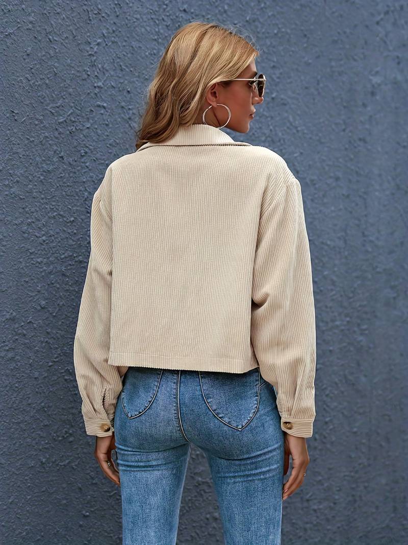 Elena – Korte Corduroy Damesjas